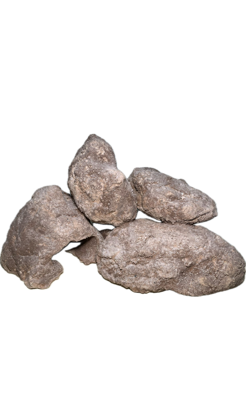 Beige-braune Aquarium-Stein-Dekoration mit natürlichen Rundformen und mehreren Höhleneingängen.